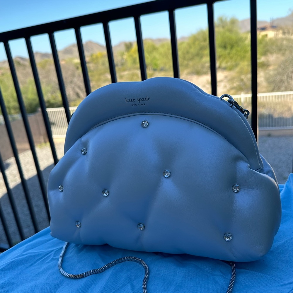 KATE SPADE ♠️ “ Shade Quilted Cloud Clutch “ ☁️